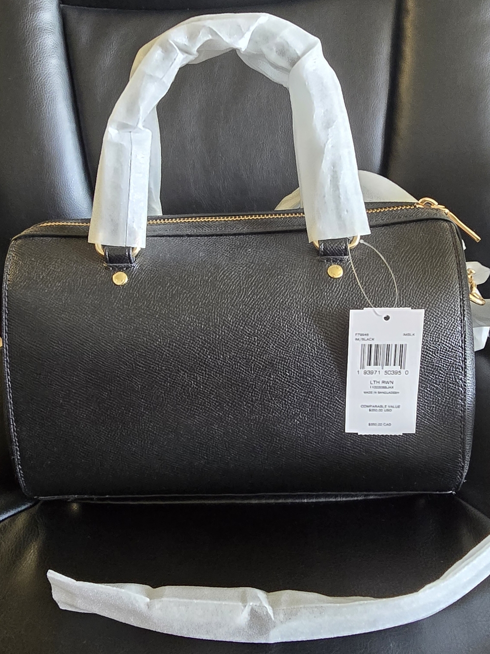 COACH - Rowan Satchel CROSSBODY Bag / Black IM - Picture 5 of 13
